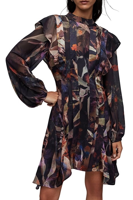 FLEUR LS TIPPI DRESS RUST BROWN 1