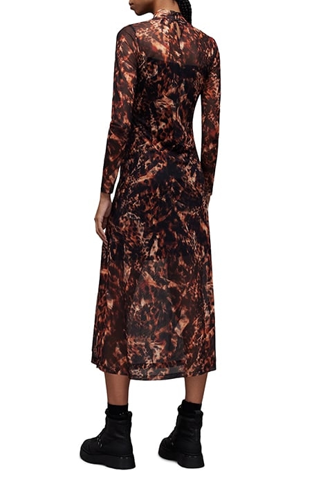 HANNA SPARK DRESS BROWN 2