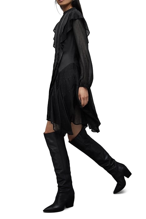 FLEUR SHIM LS DRESS BLACK SHIMMER 5