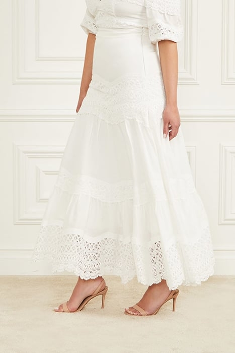 LOU SKIRT PALE PEARL 5