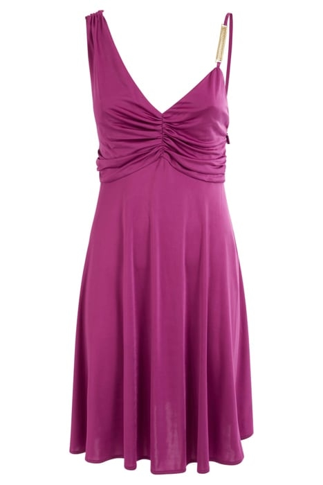 EMILIA SHORT DRESS VIOLET FLOWER 1