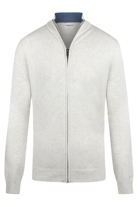 FULL ZIP CARDIGAN OFF WHITE 1