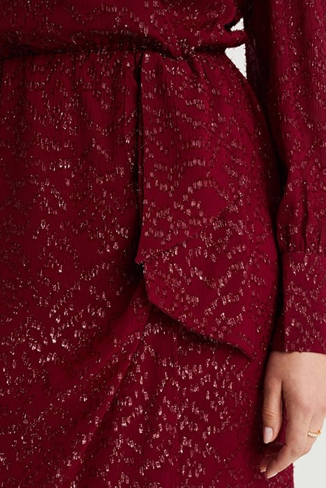 DRESS SHORT BURGUNDY RED 6