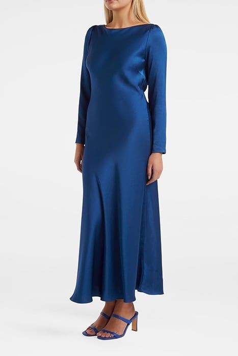 CARA COWL BACK MIDI DRESS SAPPHIRE BLUE 1