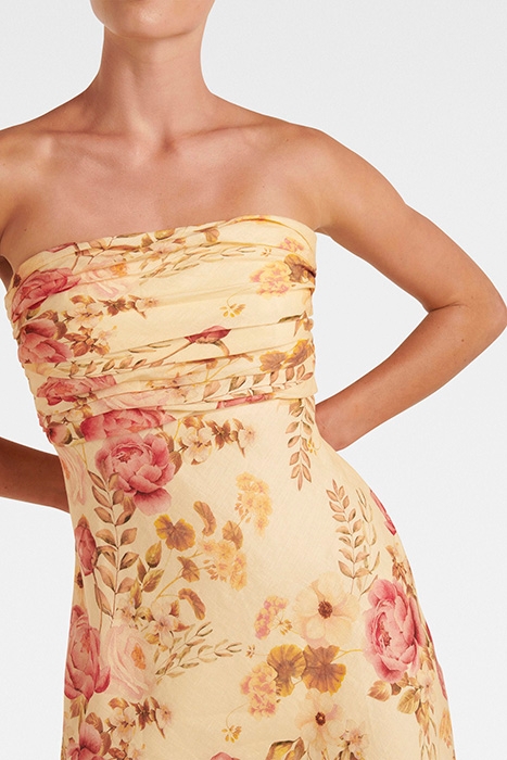 TASMIN STRAPLESS MIDI DRESS HILLVIEW FLORAL 5