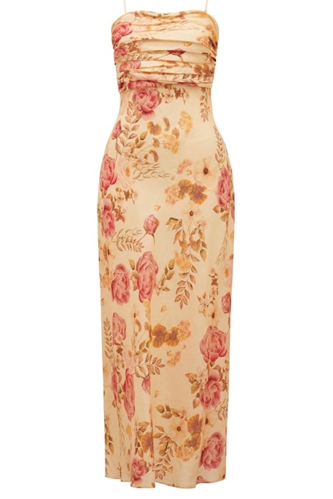 TASMIN STRAPLESS MIDI DRESS HILLVIEW FLORAL 3