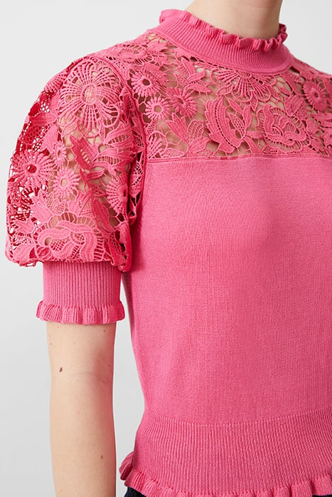 CROCHET MIX KNIT CAMELLIA 4