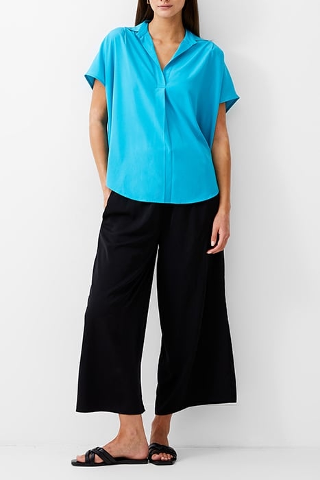 S/S CREPE LIGHT POPOVER PEACOCK 1