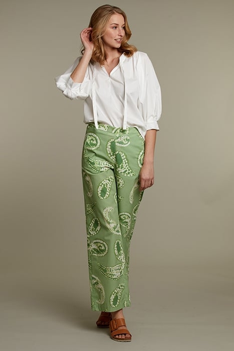 GREEN PAISLEY PANTS 3