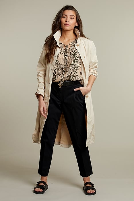 BLACK COTTON CHINO PANTS BLACK 3