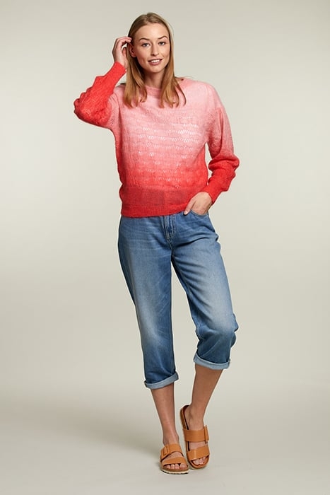 PINK AND RED TIE & DYE PULLOVER PINK 3