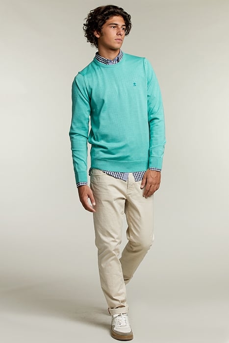 BASIC MERINO CREW NECK PULLOVER MARGARITA MIX 3