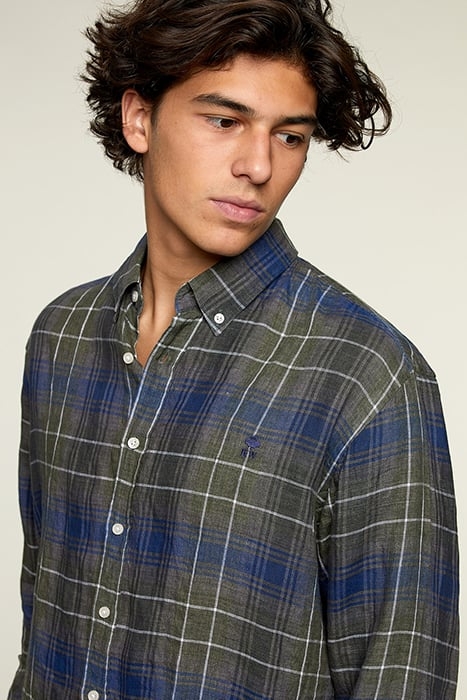 CHECKED LINEN SHIRT MULTI 4