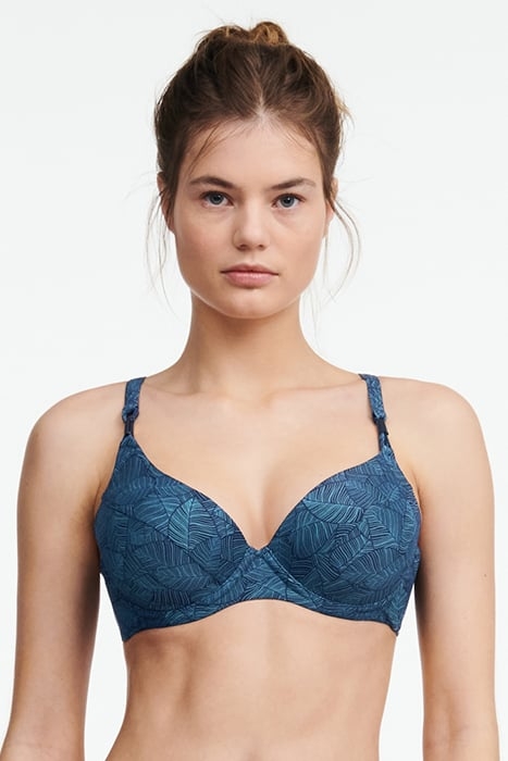 SW BRA TSHIRT BLUE PLAMS 1