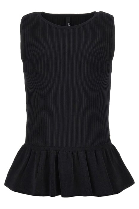 ECHO SWEATER TOP JET BLACK 4