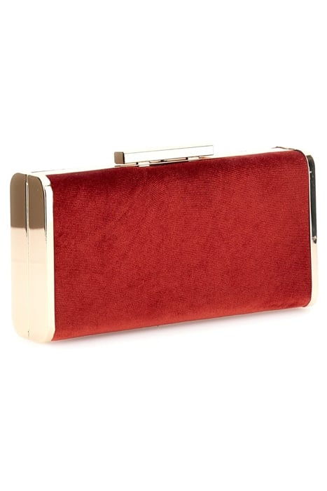 SOFIA CLUTCH VELVET LACQUER RED BAG 3