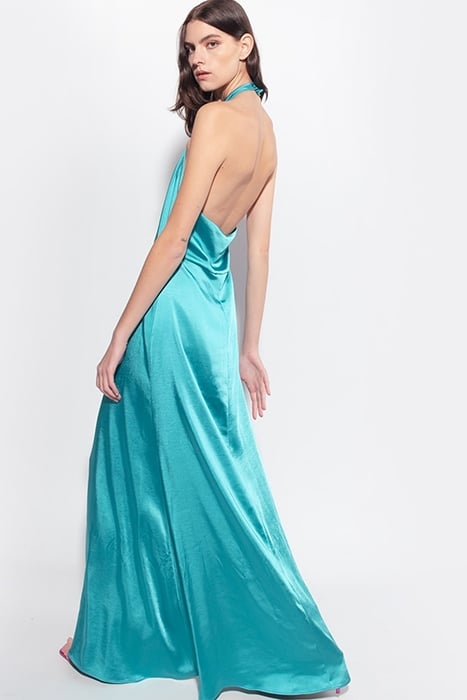 LA RIOJA ABITO RASO MARTELLATO LIGHT BLUE-NAVY BLUE 2