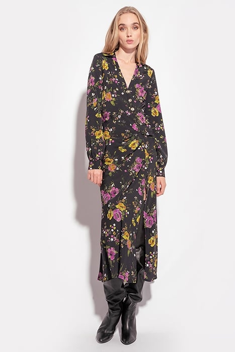 ABADECO ABITO CREPE FLUIDO STA BLACK/FUCHSIA/GREEN 1