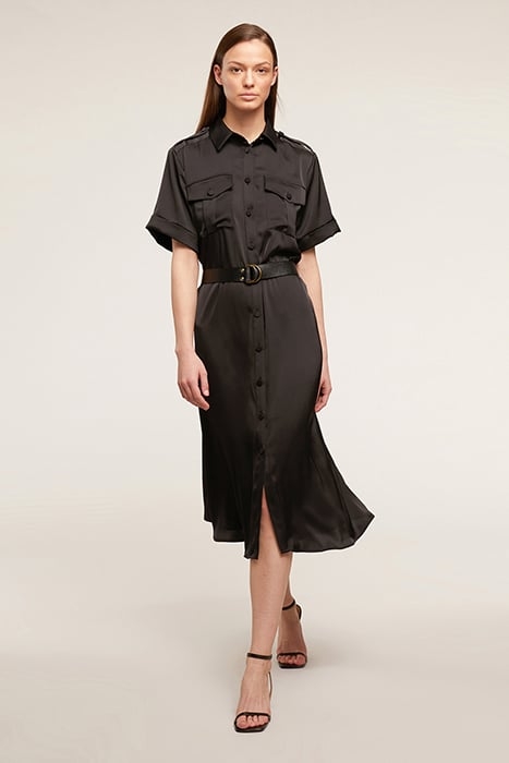 CHEMISIER DRESS WITH POCKETS BLACK 4