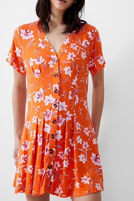 CAMILLE FLIPPY BTN DRESS KNEE MANDARIN 4