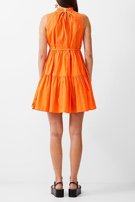TIERED POPLIN DRESS SHORT MANDARIN 2