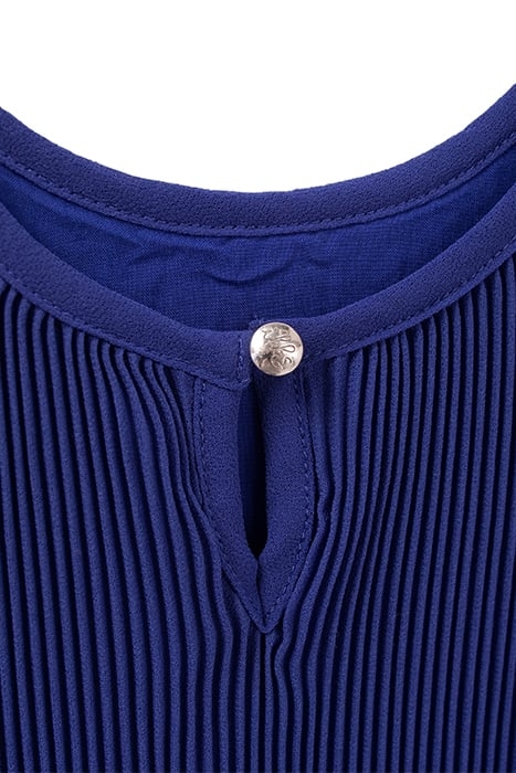 GIRLS’ BLUE FLOWING PLEATED VEST TOP 3