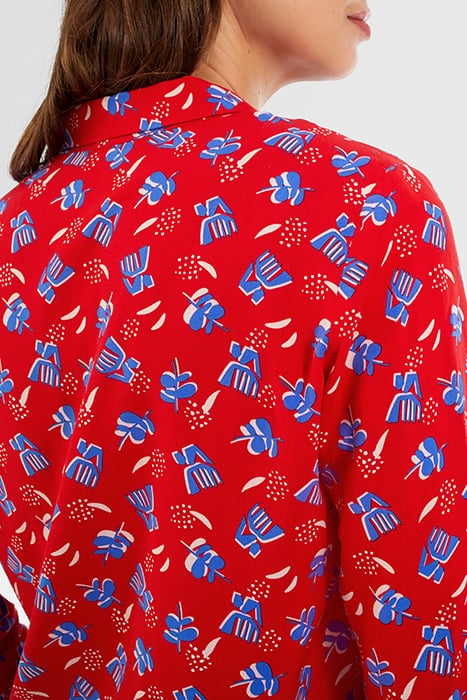 I.CODE CHERRY BOHO PRINT BLOUSE 4