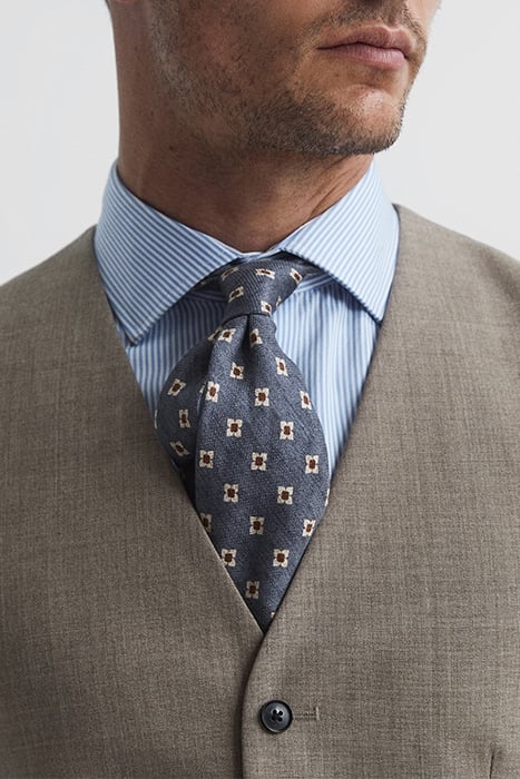 ROPE-TEXTURED WAISTCOAT BROWN 6