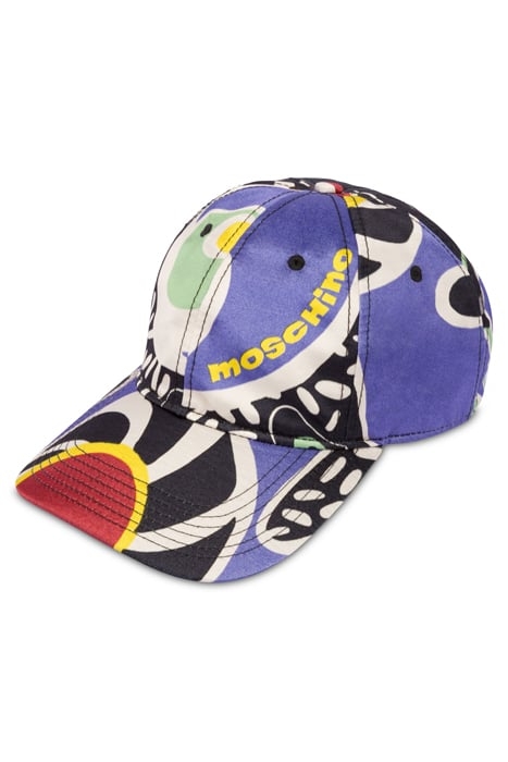 PSYCHEDELIC PRINT HAT BLUE 3