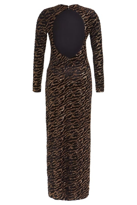 LS GABRIELLA DRESS GOLD MULTI 4