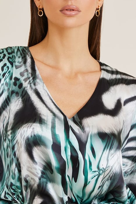 MADELYN KIMONO FELINE FEELING PRINT 6