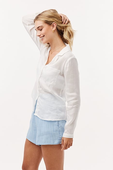 NOTCH COLLAR POCKET BUTTON DOWN WHITE 3