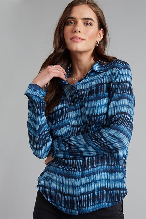 FULL BUTTON DOWN HIPSTER SHIRT MOONLIGHT OCEAN 1