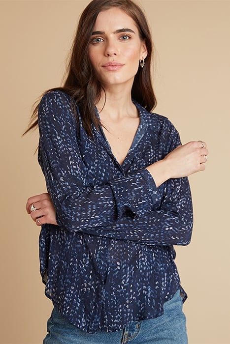 FULL BUTTON DOWN HIPSTER SHIRT DESERT NIGHT 1