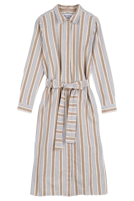 MAGGY ECRU HEMP STRIPE 3