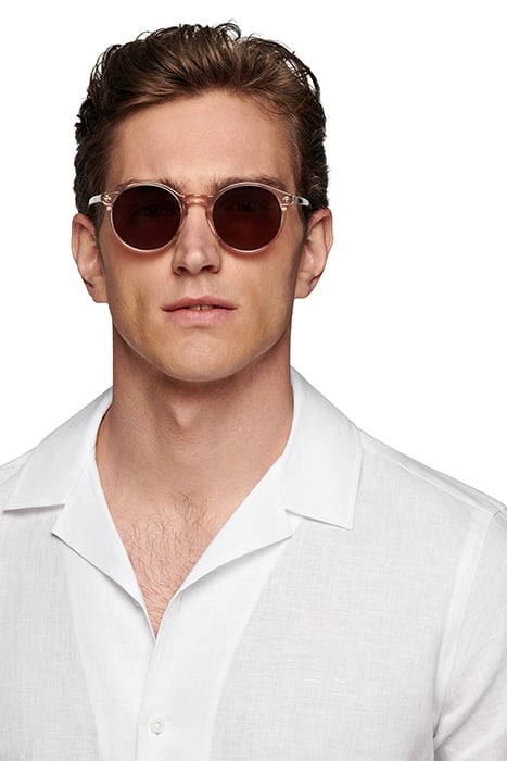 WHITE CAMP COLLAR SLIM FIT SHIRT WHITE 6