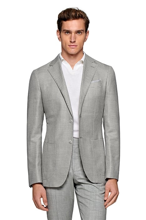 JACKET-L.GREY-HOUNDSTOOTH LIGHT GREY 1