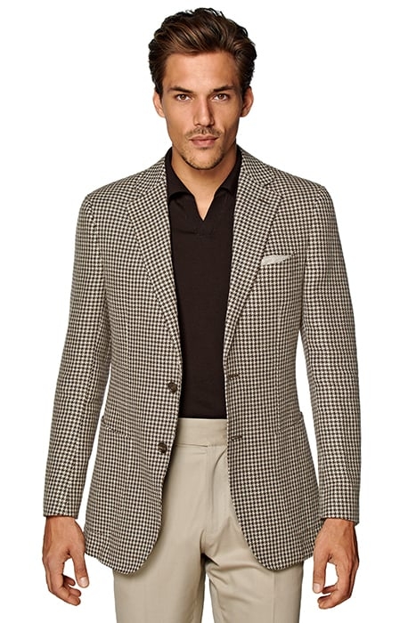 JACKET-BROWN-HOUNDSTOOTH DARK BROWN 1