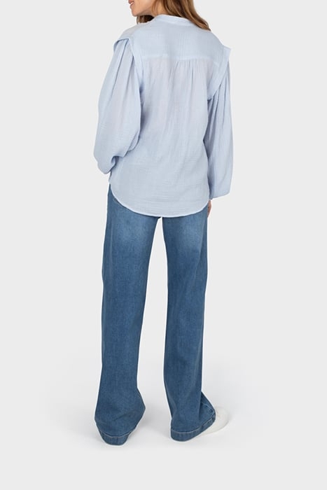 BLOUSE WOVEN LONG SLEEVES XENON BLUE 4