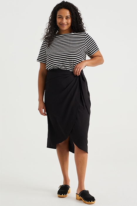 SKIRT MEDIUM LENGTH BLACK 3