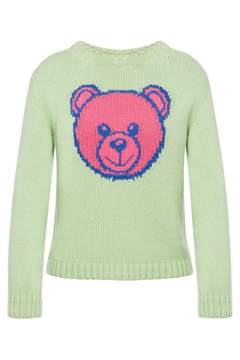 MOSCHINO TEDDY BEAR COTTON SWEATER GREEN 3