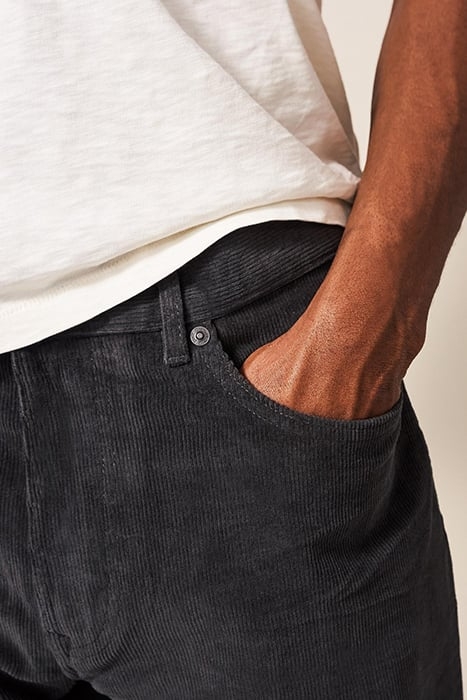 CROSBY CORD TROUSER WASHED BLACK 5