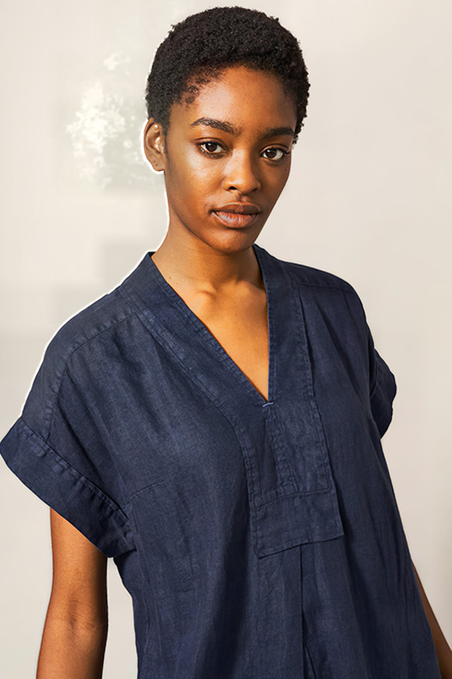 MARIANNE LINEN DRE DARK NAVY 5