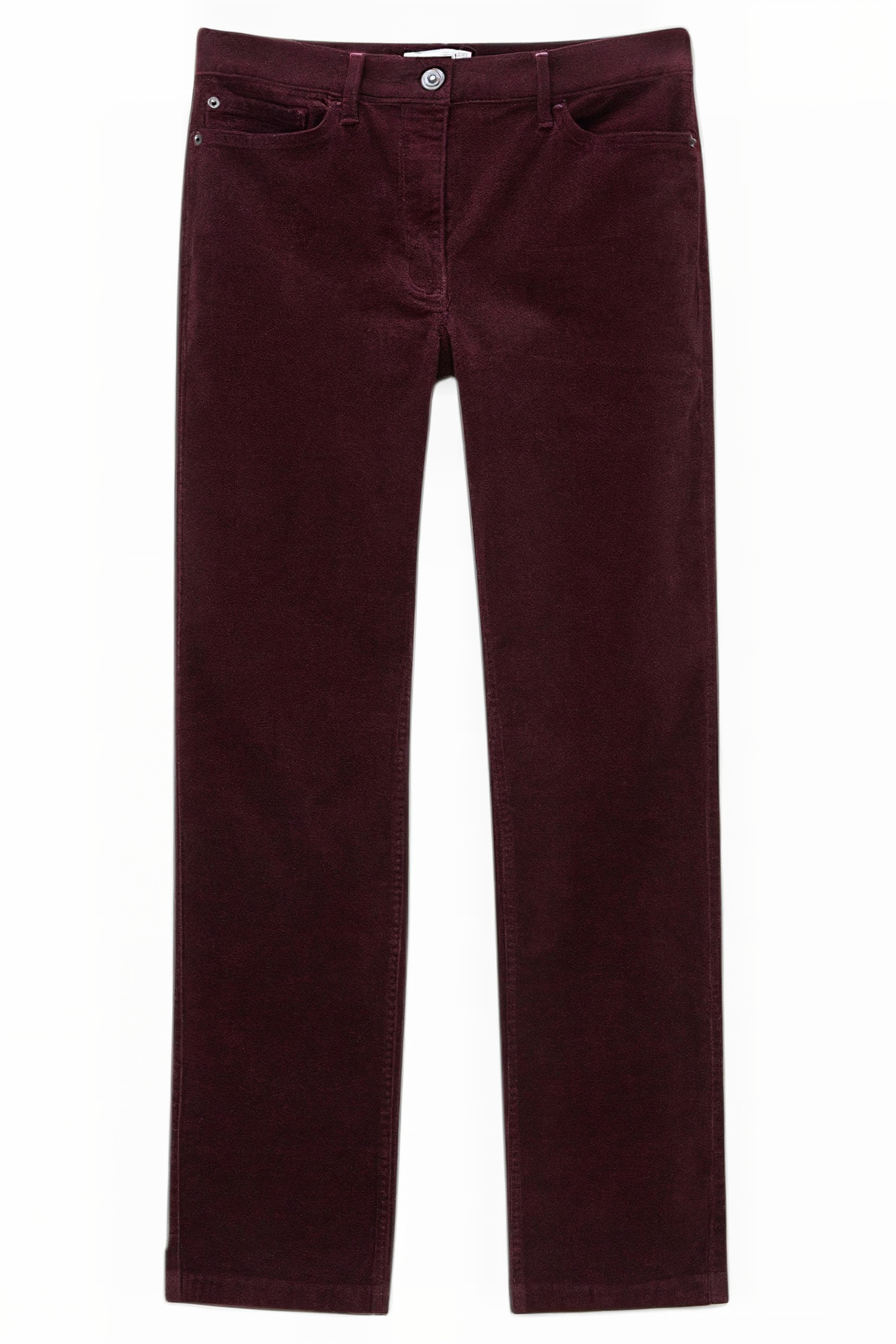 BROOKE STRAIGHT CORD TROUSER DARK PLUM 4