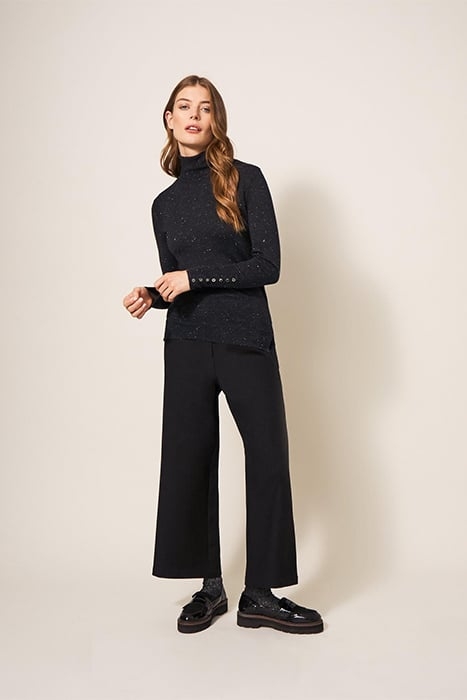 SPARKLE ROLL NECK JUMPER CHARCOAL GREY 3