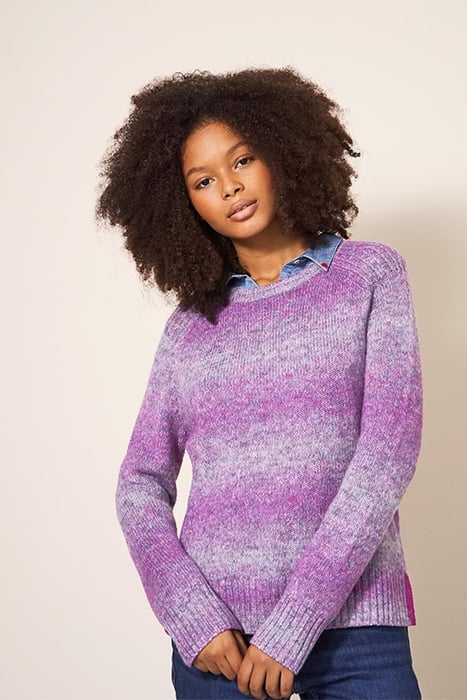 SPACE DYE JUMPER PURPLE 1