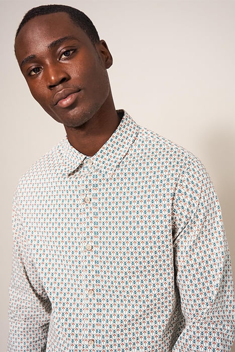 SCANDI GEO PRINTED SHIRT NATURAL 5