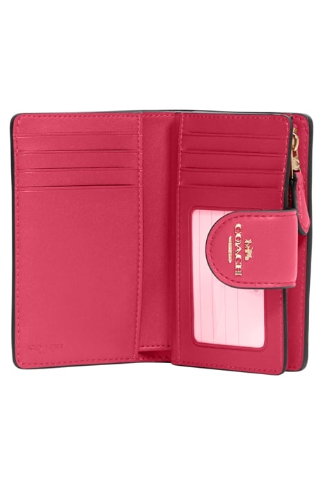 MEDIUM CORNER ZIP WALLET WITH QUILTING BOLD PINK 2