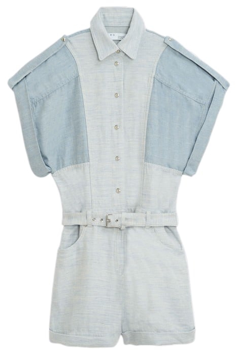 LANDEMON ROMPER IN MIXED BLUE 1