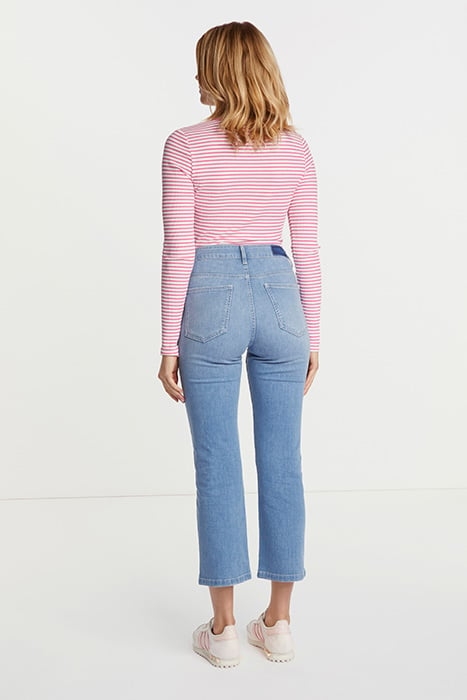 ORGANIC RIB LONGSLEEVE STRIPED PINK POWER 3